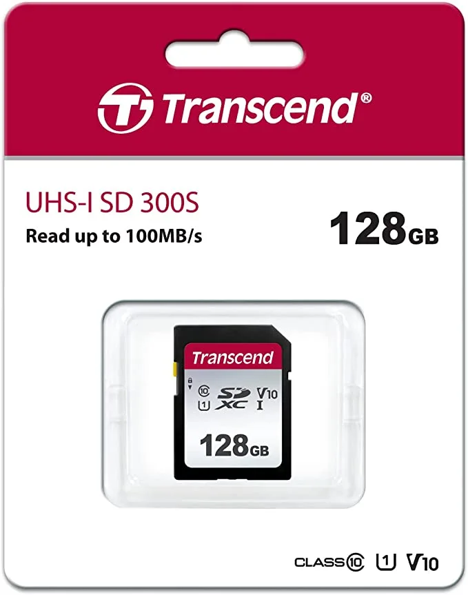 Tarjeta de memoria SDXC Transcend TS128GSDC300S 128GB UHS-I U3 V30