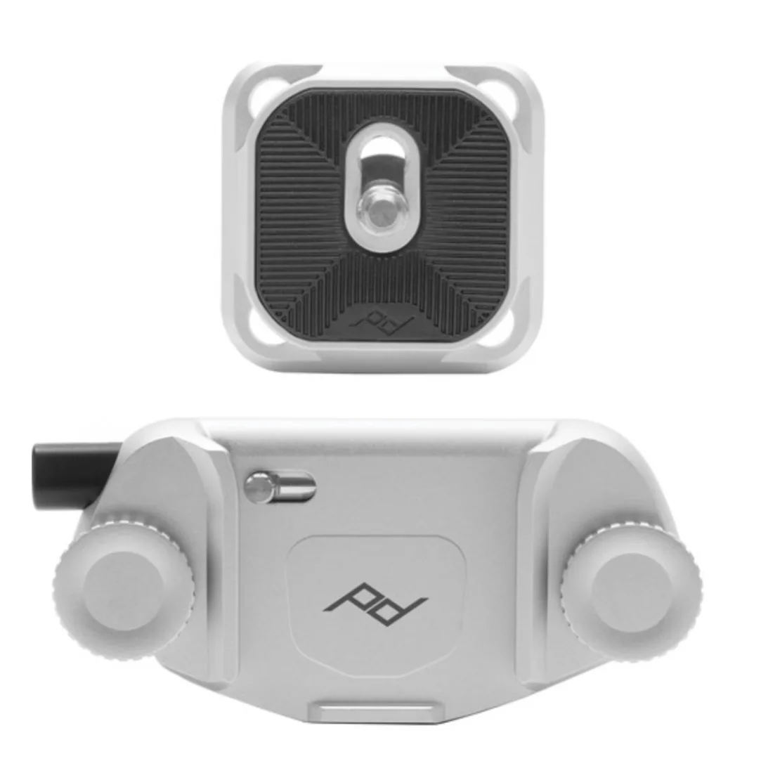 Clip de Carga Peak Design Capture CP-S-3 para Cámara con Zapata Plata
