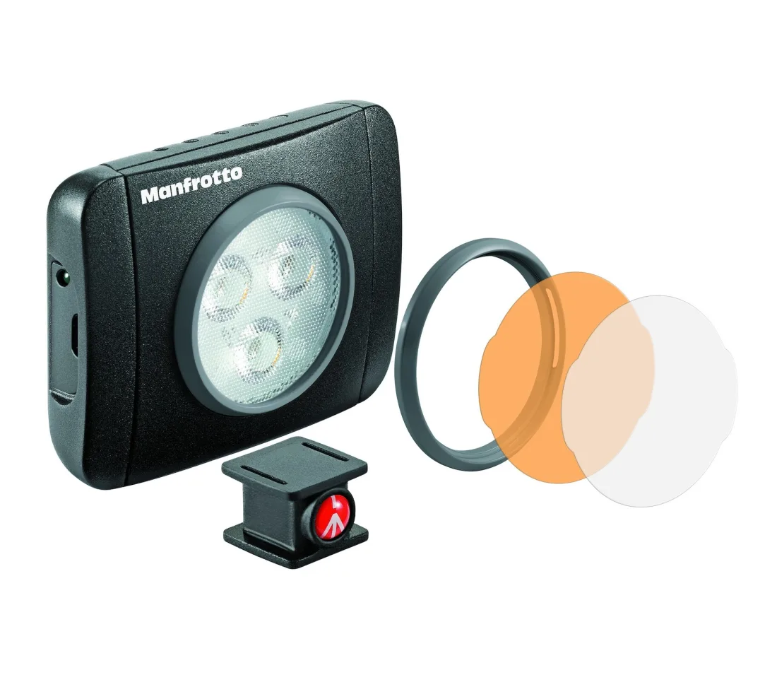 Luz LED para cámara Manfrotto Lumimuse 3 MLUMIEPL-BK