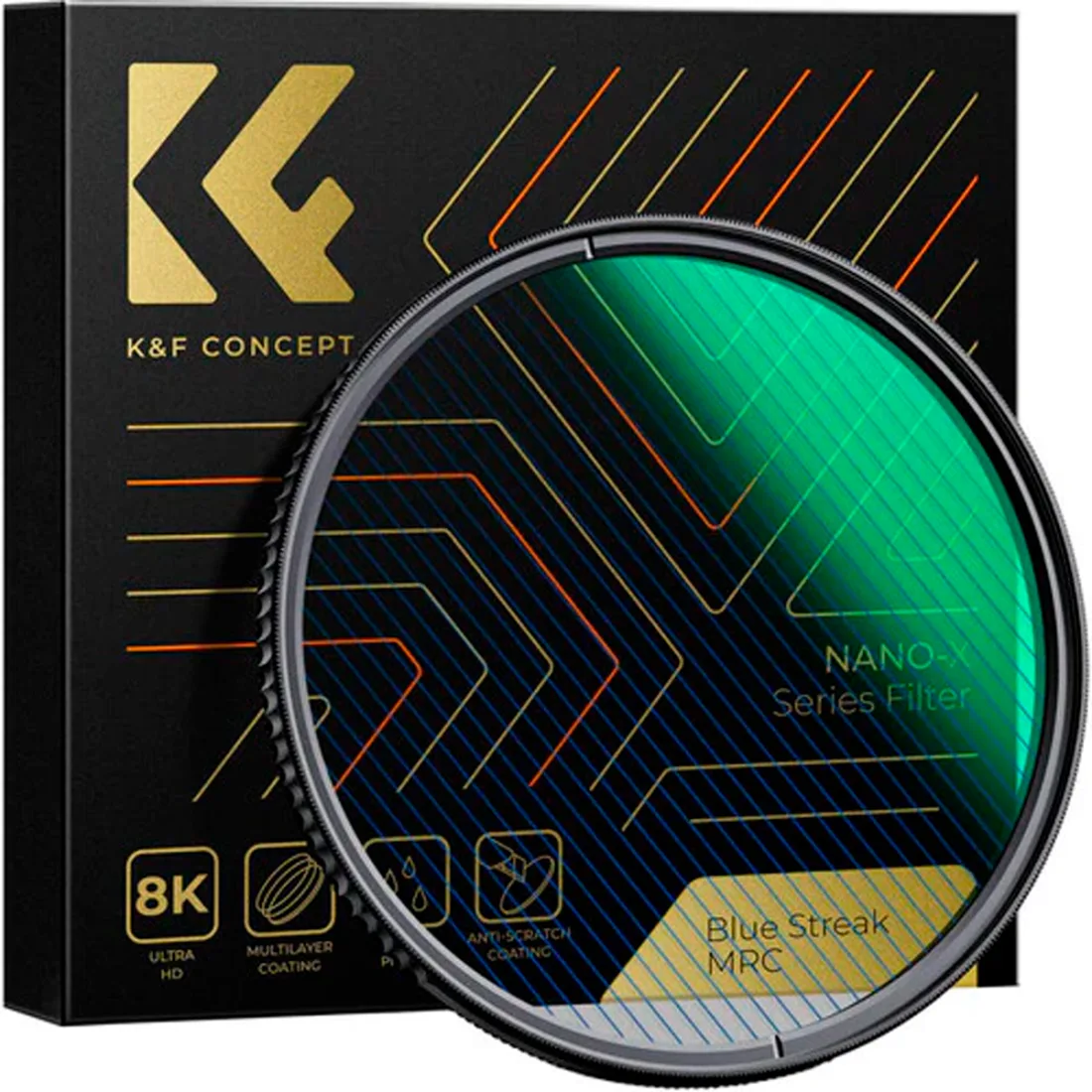 Filtro de 82mm con Efecto de Luz Lineal K&F Concept KFC-FIL-2102