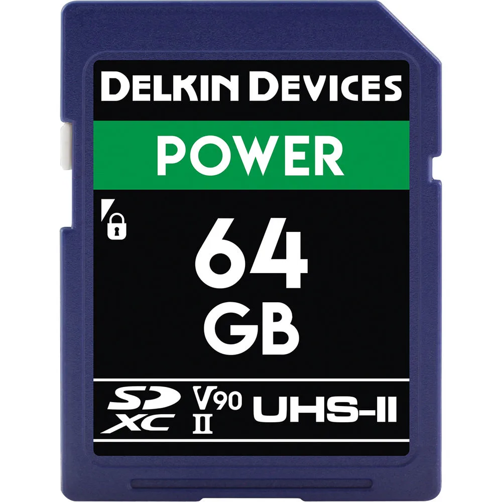 Tarjeta de Memoria SD Delkin 64GB UHS-II V90