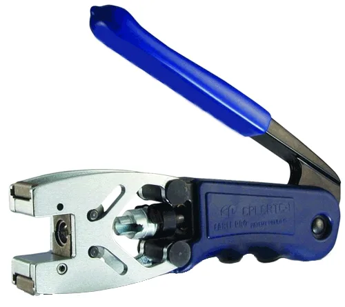 Herramienta de compresion Belden para conectores RG59 RG6 BNC y RCA