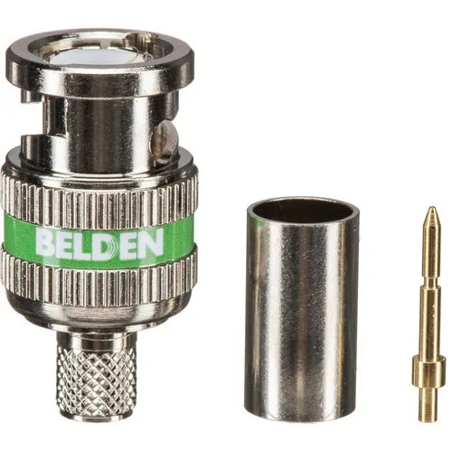 Conector BNC Crimp Belden de 75 Ohms para Cable RG6 1694