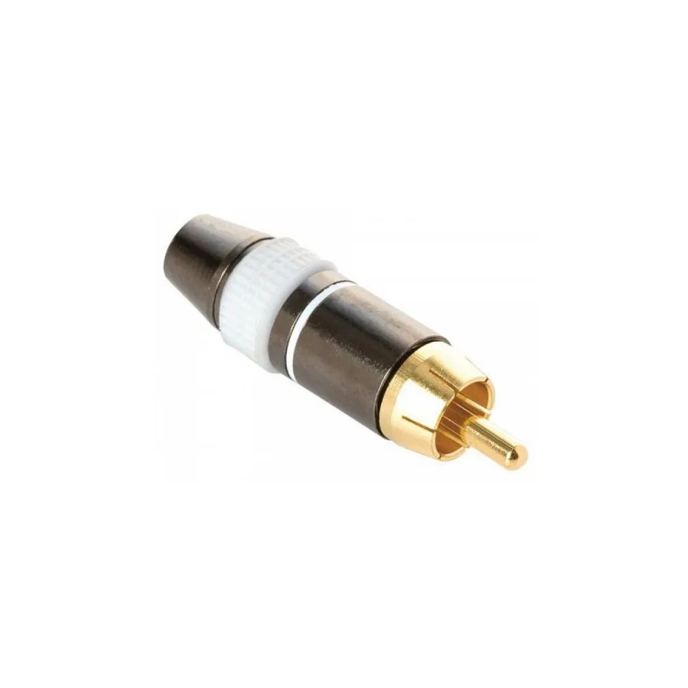 Conector RCA Metálico Neutrik Rean NYS373 Blanco Profesional
