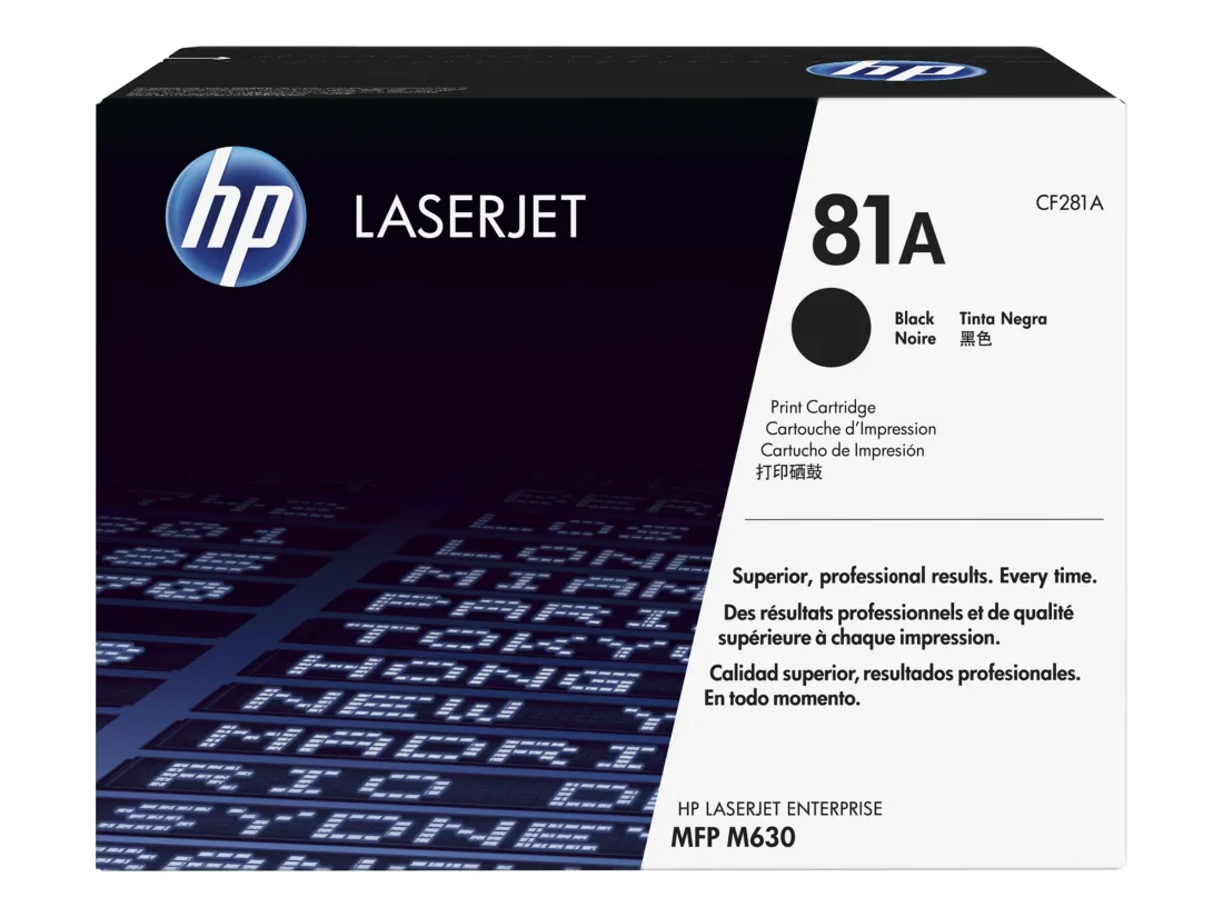 Cartucho de toner original HP 81A Negro CF281A