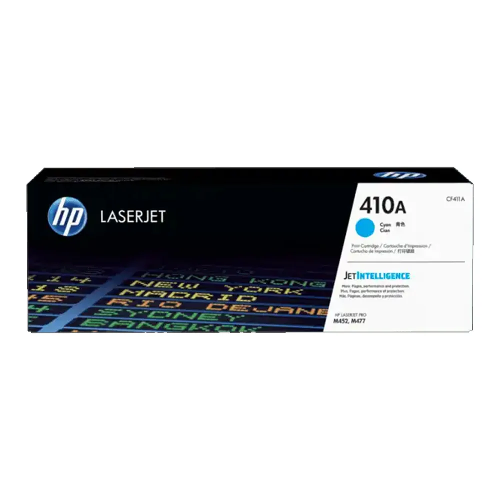 Cartucho de tóner original HP 410A Cian CF411A