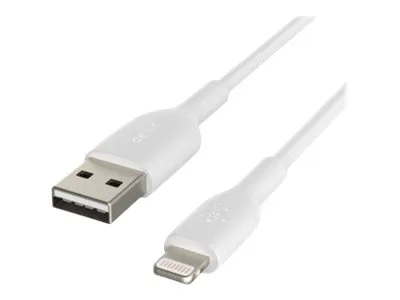 Cable Lightning a USB Belkin BoostCharge CAA001bt3MWH 3m Blanco
