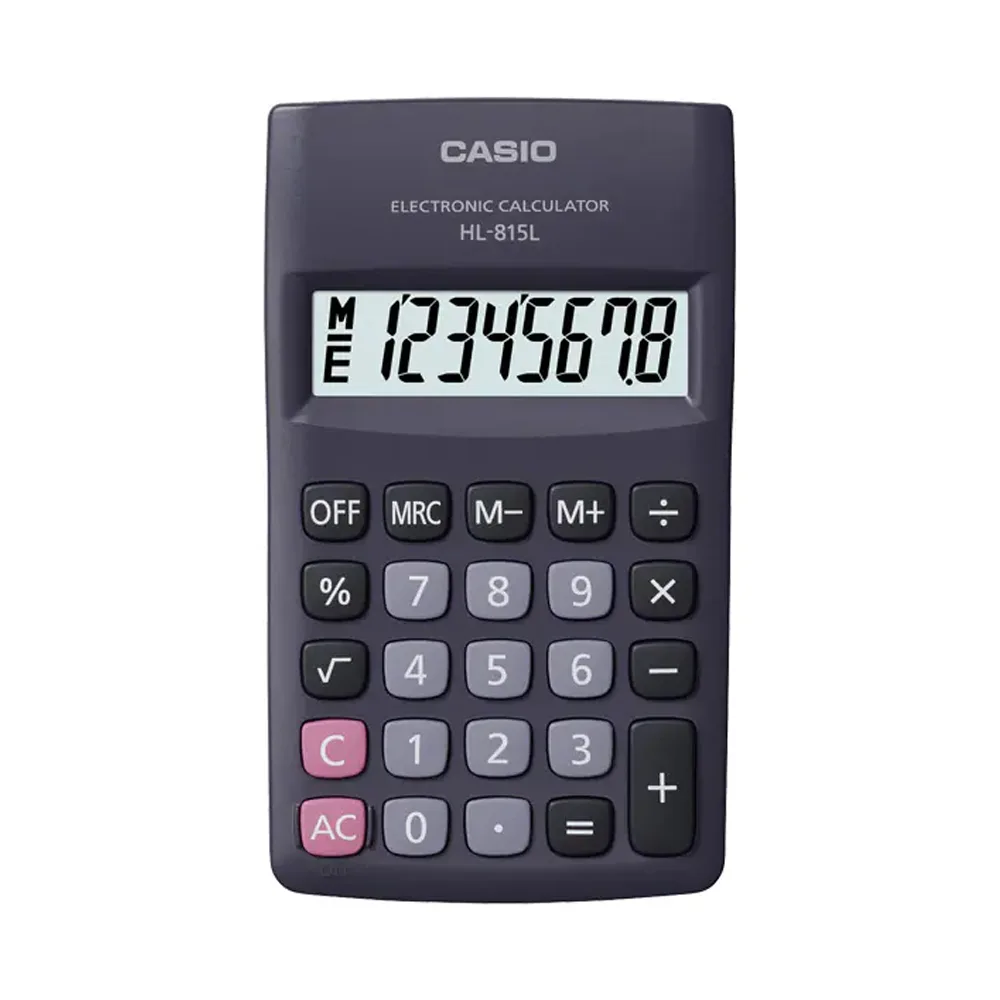 Calculadora de bolsillo de 8 dígitos Casio HL-815L