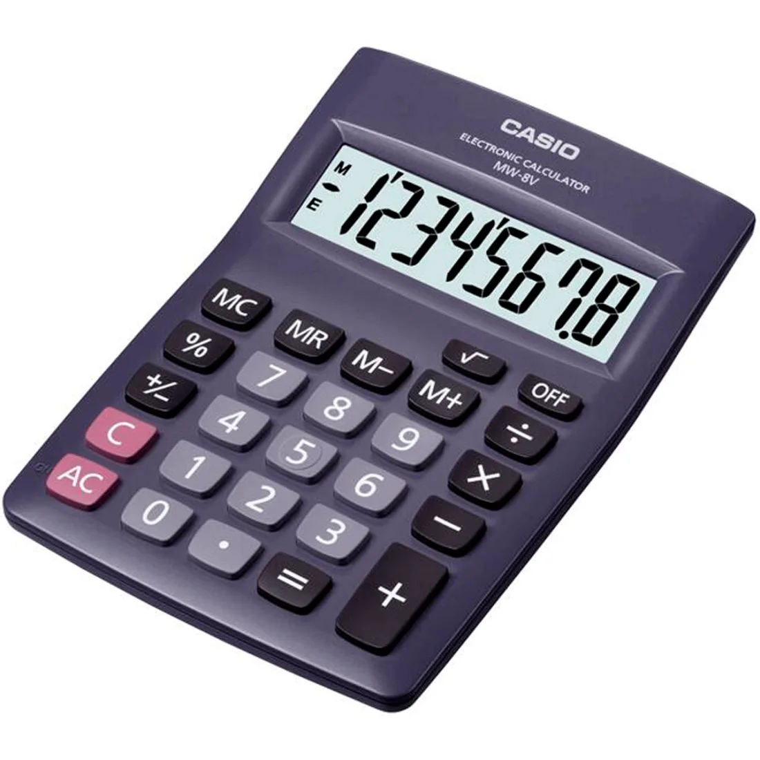 Calculadora de mesa mini Casio MW-8V-BK de 8 dígitos