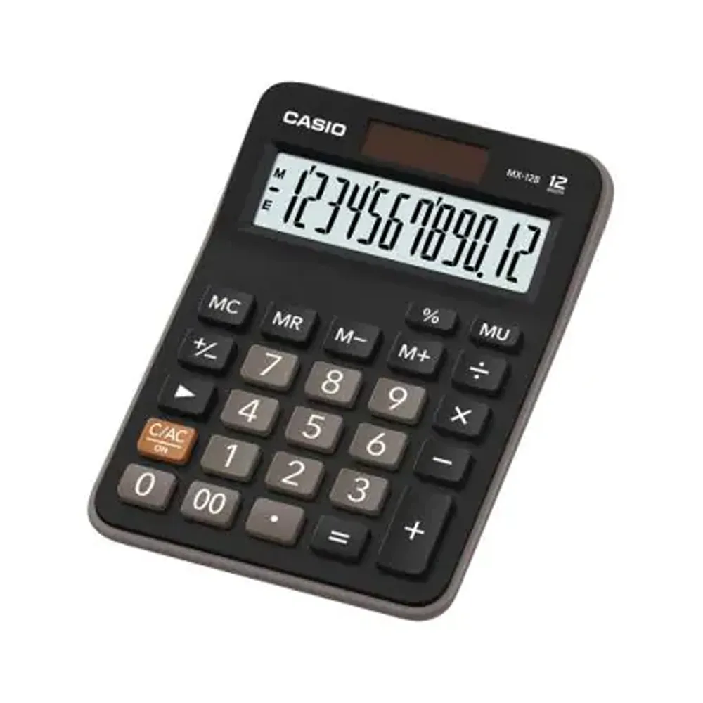 Calculadora de mesa compacta Casio MX-120B de 12 digitos