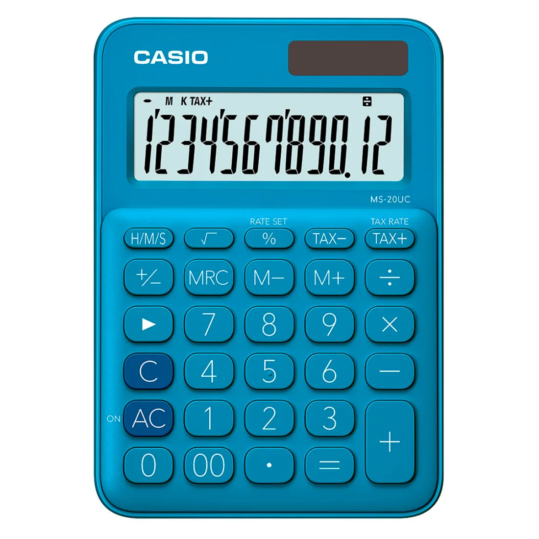 Calculadora de mesa compacta de 12 digitos Casio MS-20UC-BU