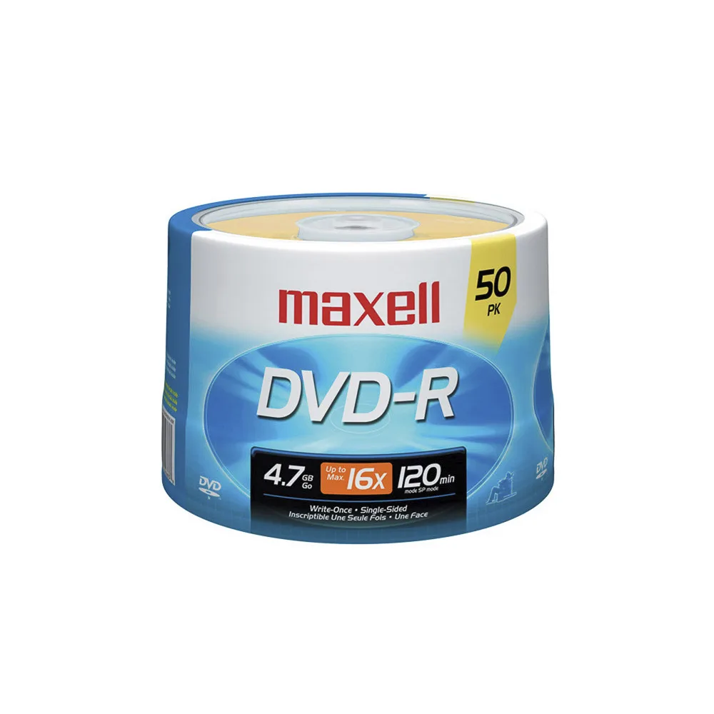 DVD-R Maxell 16X Pack de 50 Unidades Bulk