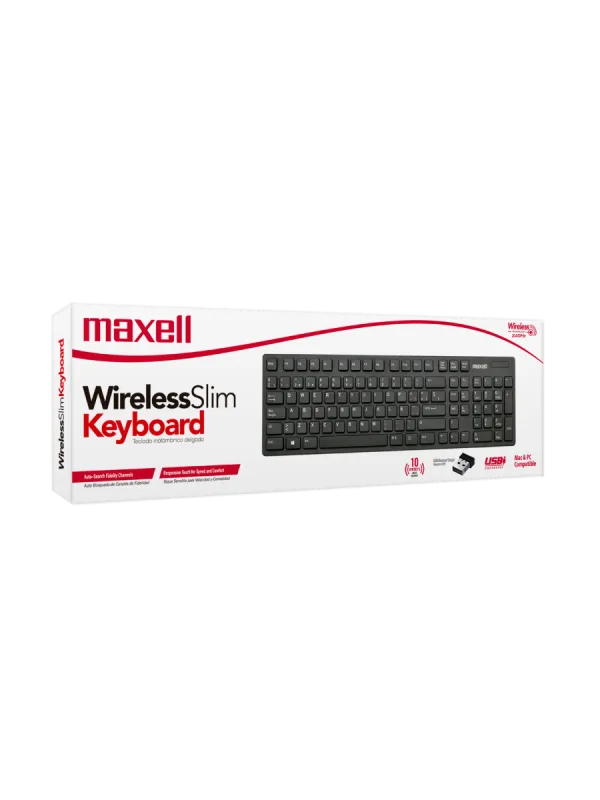 Teclado Inalámbrico 2.4 GHz Maxell WKB-20