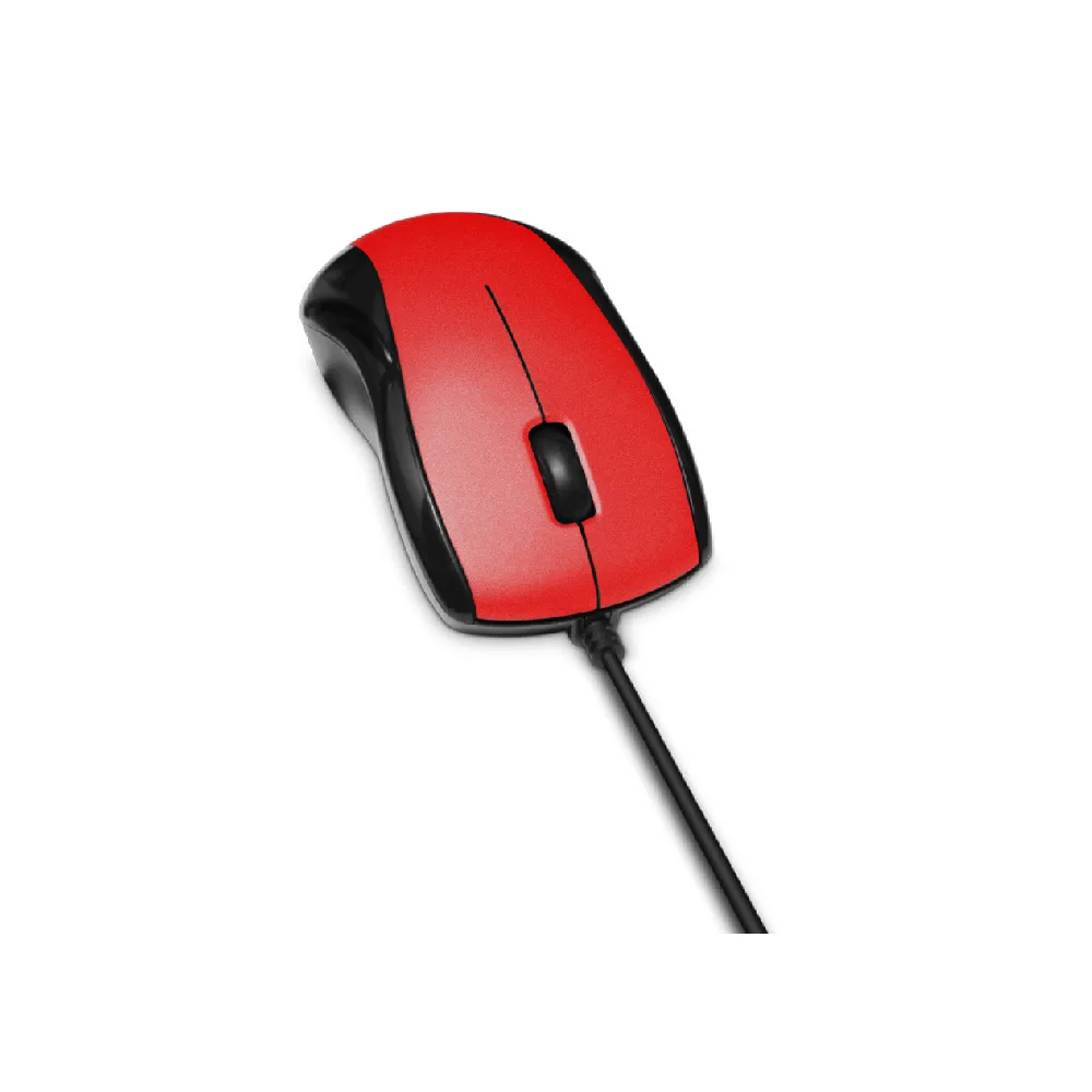 Mouse Optico Alambrico Maxell MOWR-101 Rojo