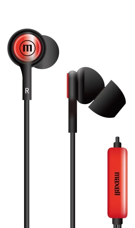 Audífonos Estéreo In-Ear Maxell IN-TIPS con Micrófono Rojo