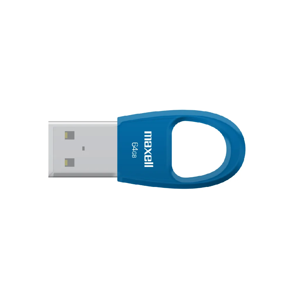 Memoria USB Maxell USBK-64 de 64GB Azul