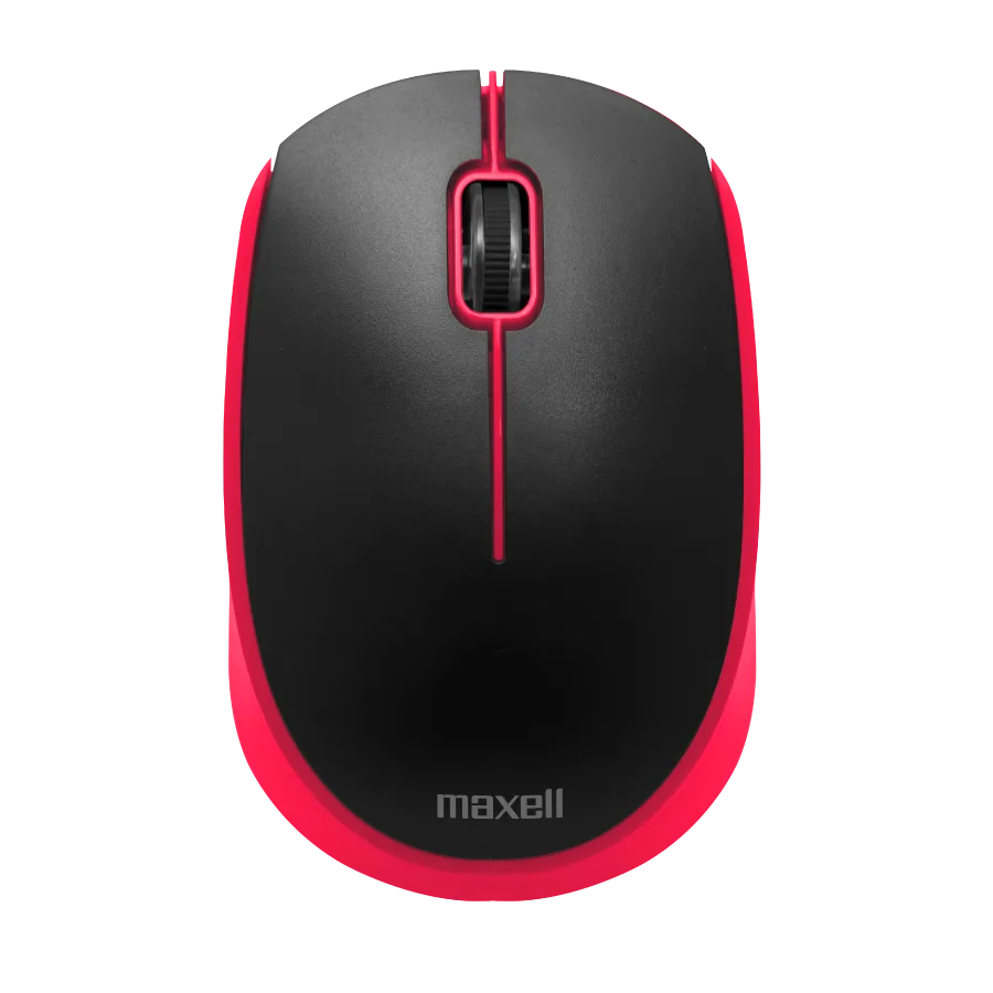 Mouse Inalámbrico Maxell MOWL-100 2.4 GHz Color Rojo