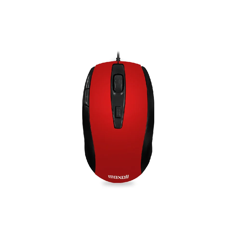 Mouse Óptico de 5 Botones Maxell MOWR-105 Rojo