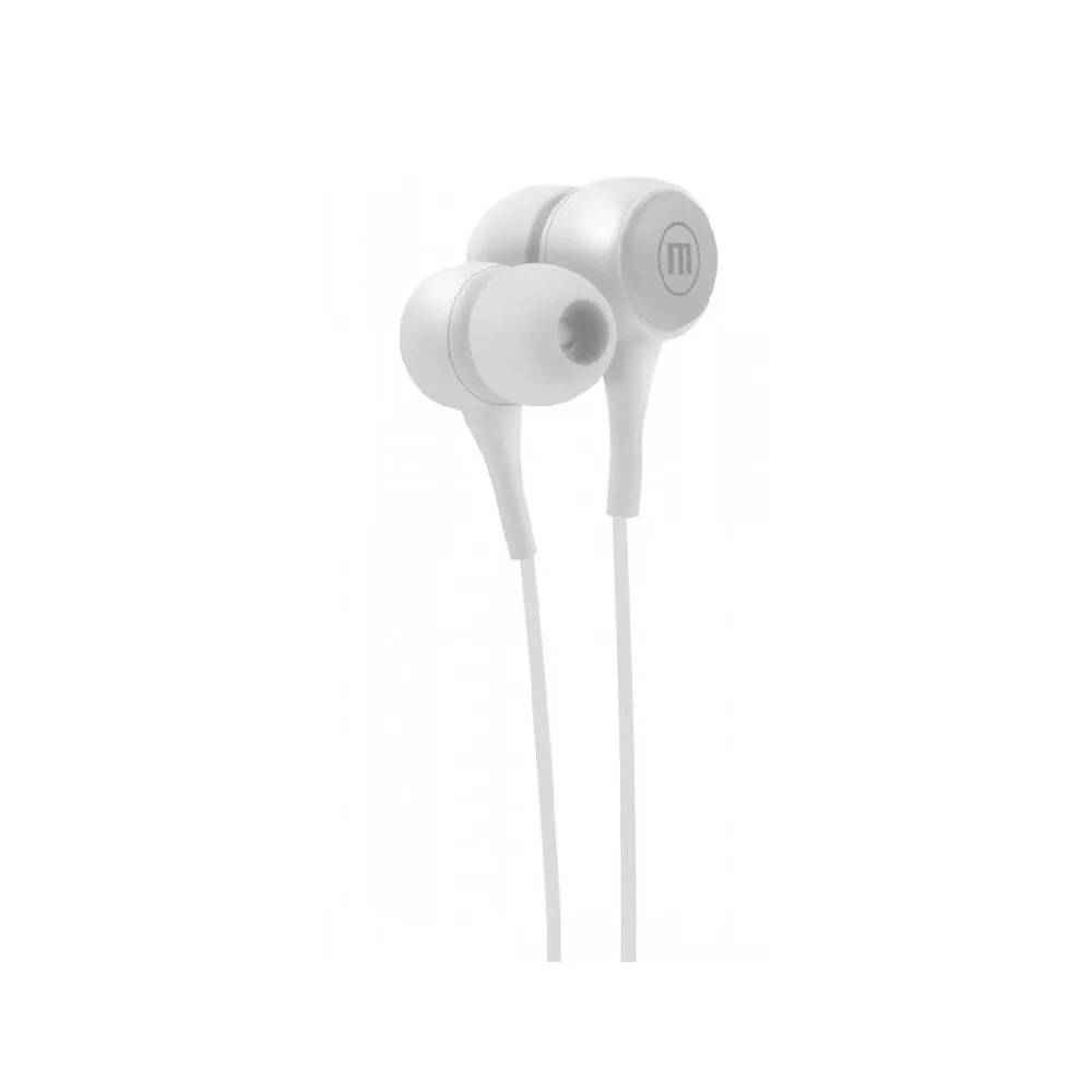 Audífonos Intraurales Estéreo con Micrófono Maxell IN-POP Blanco