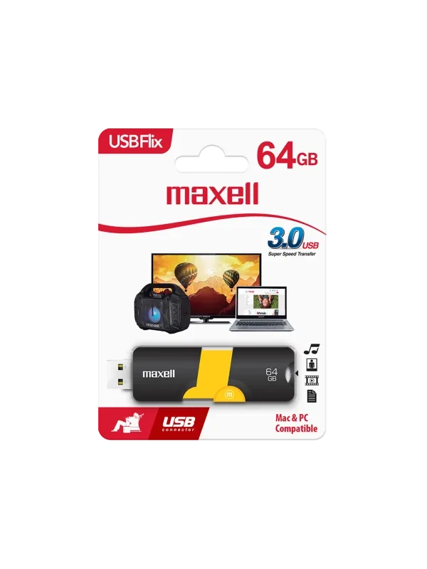 Memoria USB 3.2 Maxell USBF-64 Flix de 64GB