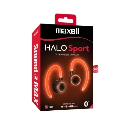 Audífonos Bluetooth Maxell EB-BTTWSH Halo Color Negro