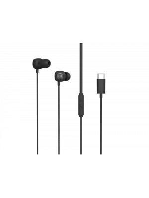 Audífonos In-Ear Maxell EB-USBC Square con Conector USB-C Color Negro