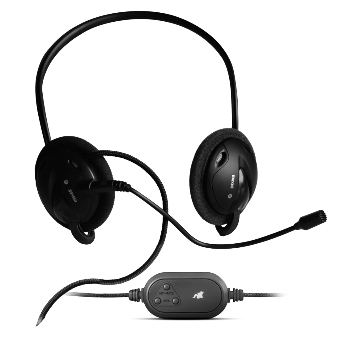 Audífonos de nuca Maxell H-MIC con micrófono desmontable USB-C