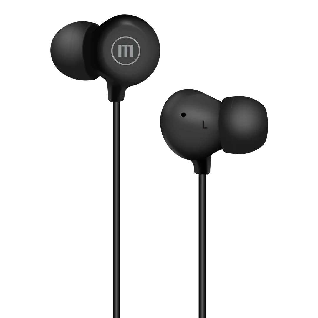 Audífonos Intraurales Maxell IN-BAX con Conector USB-C Negro