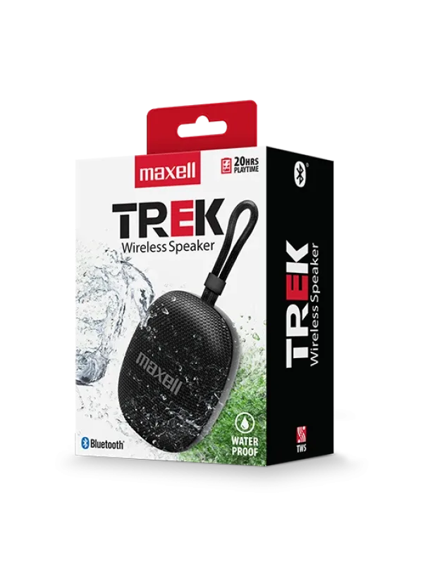 Bocina portátil Bluetooth Maxell BT-TREK Negro