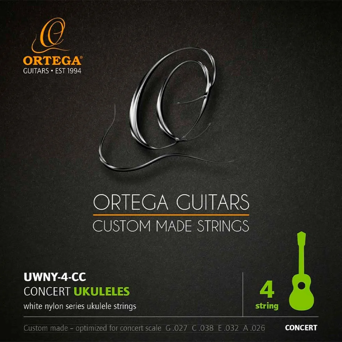 Set de cuerdas para ukulele concierto Meinl Ortega UWNY-4-CC