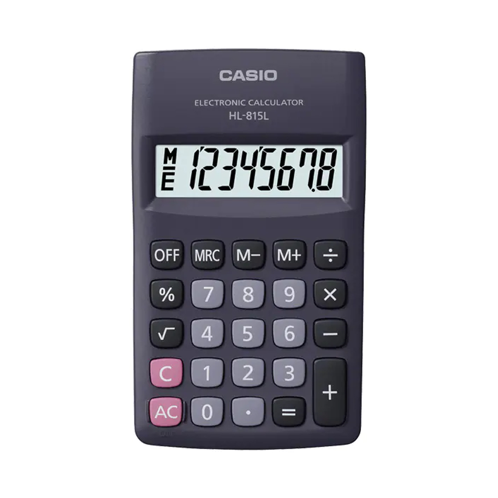 Calculadora de bolsillo de 8 dígitos Casio HL-815L