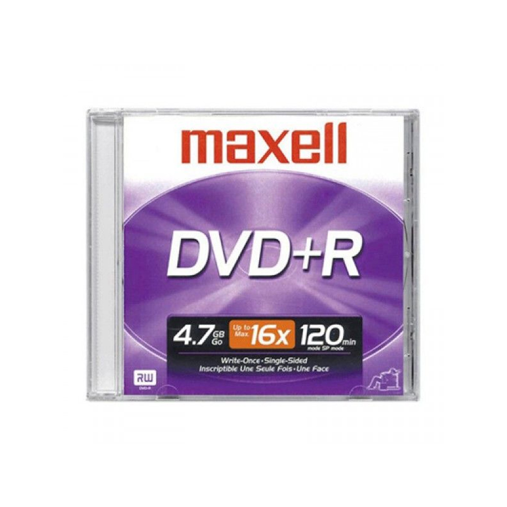DVD+R Maxell 16X en Caja Plastica