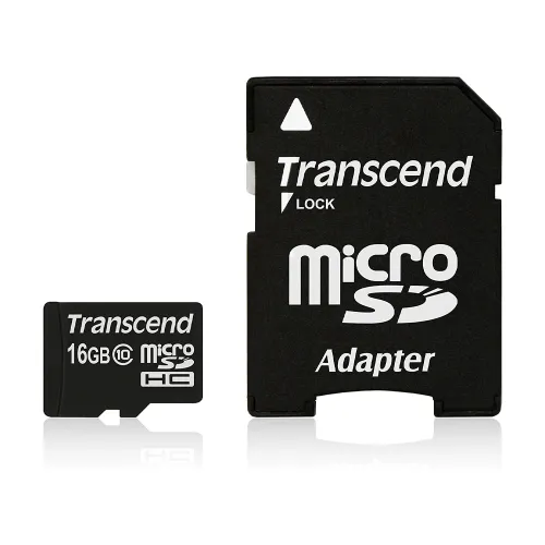 Memoria MicroSDHC Transcend 16GB Clase 10 TS16GUSDHC10