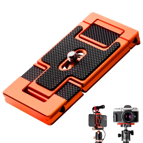 Soporte Clip K&F Concept para Celular y Trípode Fotográfico