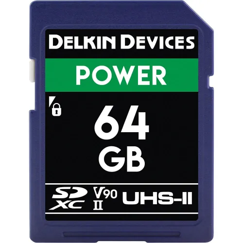 Tarjeta de Memoria SD Delkin 64GB UHS-II V90