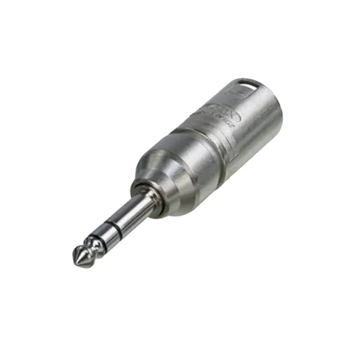Adaptador Neutrik NA3MP XLR Macho a Plug 1/4 TRS Estéreo