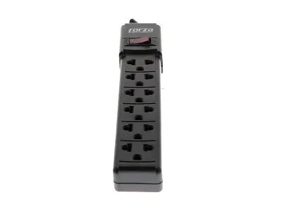 Regleta de alimentacion Forza PS-001B de 6 tomas CA 120-220V negro
