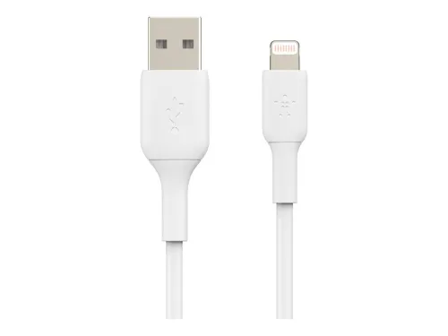 Cable Lightning a USB-A Belkin BoostCharge CAA001bt1MWH 1m Blanco