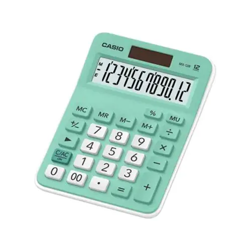 Calculadora de mesa compacta Casio MX-12B-GN de 12 digitos color verde