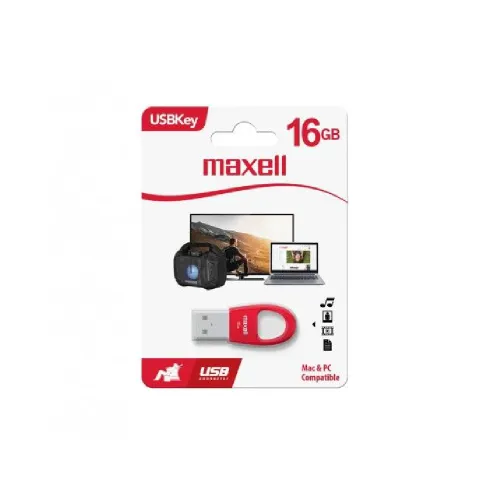 Memoria USB Maxell USBK-16 de 16GB Rojo