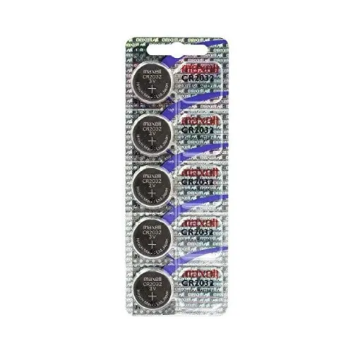 Bateria de Litio Tipo Boton Maxell CR-2032 Blister de 5 Unidades