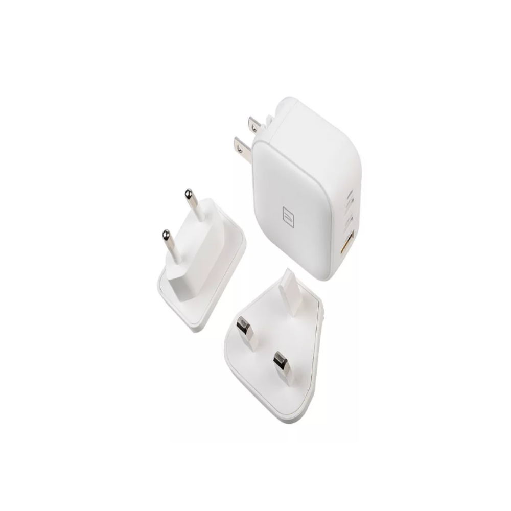 Adaptador de Viaje GaN Tucano Travel Adapter 100W Blanco