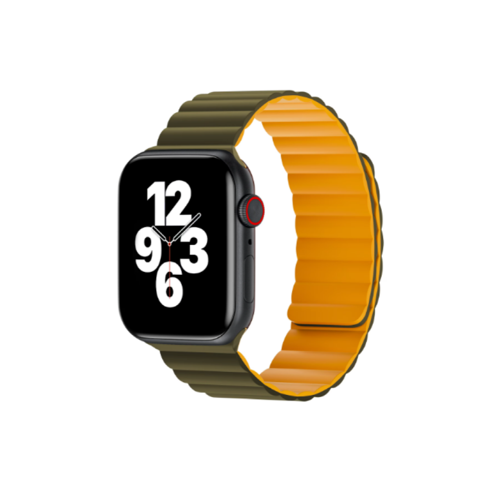 Correa Deportiva de Nylon Nimbus9 para Apple Watch de 45mm Verde Olivo