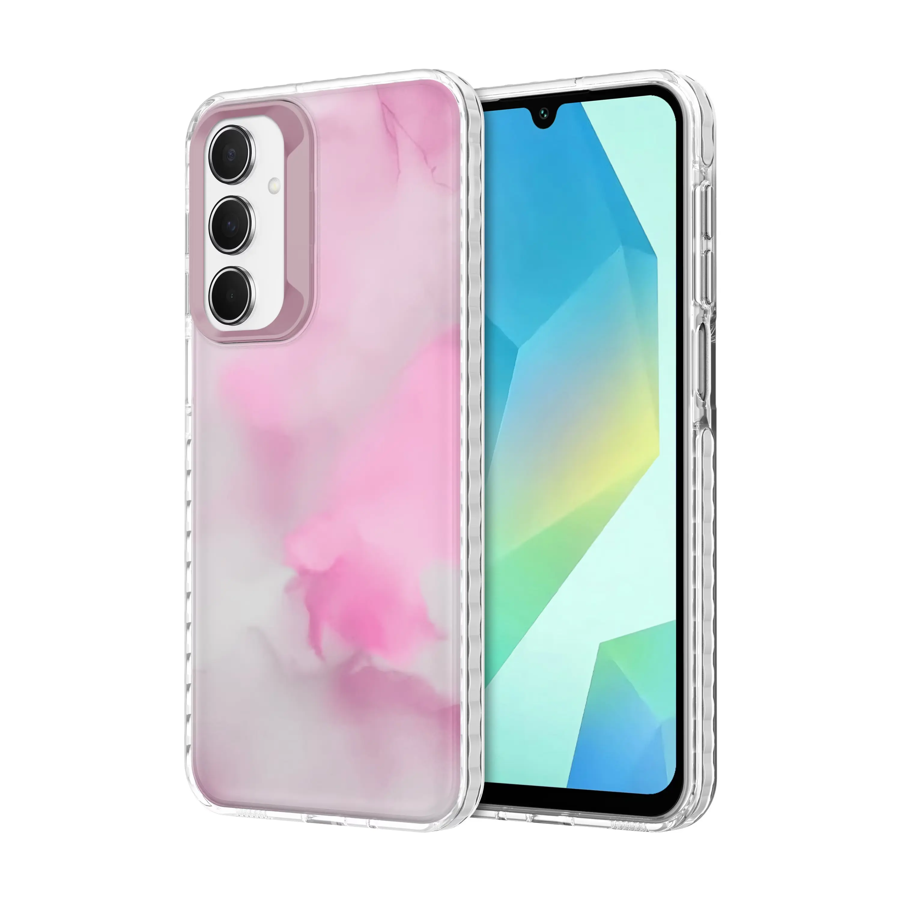 Funda Protectora Click Cosmic Series para Samsung Galaxy A16 Rainbow Swirl