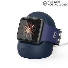 Soporte de Carga de Silicona Mybat Pro para Apple Watch Azul